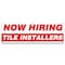 Signmission Now Hiring Tile Installers Banner Apply Inside Accepting Application Single Sided B-72-30316 - alternate 1